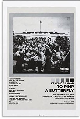to Pimp A Butterfly Poster Dekorative Malerei Leinwand Wandkunst Wohnzimmer Poster Schlafzimmer Malerei, Leinwand Kunst Poster Und Wandkunst Bilddruck Moderne Familienzimmer Dekor 12x18inch(30x45cm)