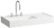 Laufen Kartell Aufsatzwaschtisch, Ablage rechts, 3 Hahnlöcher, ohne Überlauf, 900x460mm, H818338, Farbe: Snow (weiß matt)