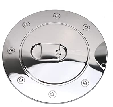 Tankdeckel Auto Ölkasten Dreifach Verchromt ABS Kraftstofftank Gastürdeckel Abdeckung Für Do&dge R&am 1500 2500 3500 2009-2017 Silber