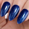 Vernis à ongles Semi-permanent Gel Polish Soak-off UV LED Manucure Vernis Gels Bleu marine pailleté 15ml