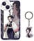 ALcoRy Anime Phone Case Compatible with iPhone 14 Plus, Cute Shinobu Cartoon Case with Kawaii Keychain，Soft TPU Protective Cover for Girls Boys Kids (14 Plus, Shi)