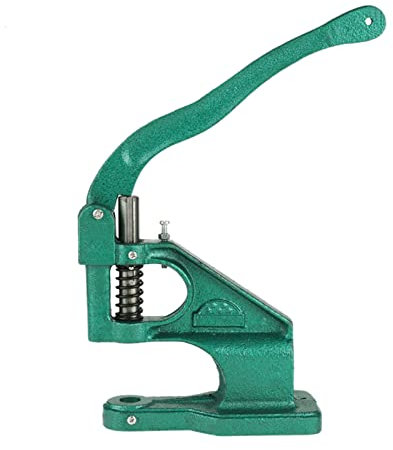 M¨¢quina Manual de Ojales con 3 Troqueles, Kit de 1500 Ojales de 6/10/12 mm, Herramienta de Alta Precisi¨®n para Confecci¨®n, Manualidades y Fabricaci¨®n de Letreros