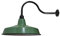 Wandlampe Außen Außen-Innen-Schwanenhals-Wandleuchte Außen Industrielle Antike Wandleuchter Wasserdicht - Emaille Grüner Lampenschirm Wandleuchte for Veranda Scheune Balkon Bar Bauernhaus(Grey)