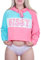 LittleForBig Pull à Capuche Unisexe Pastel Sissy Cropé Sweatshirt Décontracté Coupe Regular Manches Longues avec Cordon de Serrage Rose M
