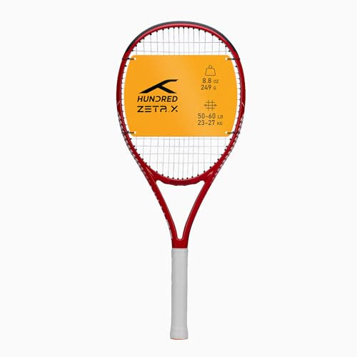 HUNDRED Zeta X Strung Tennis Racket with Full Cover | 9 Points Head Heavy