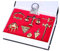 SXYNIO Millennium Item Kit Yugi MUTO Millennium Puzzle Millennium Rad Weisheit Millennium Pyramide Puzzle Anhänger Für Halskette Schlüsselanhänger Auge des Horus Zubehör 8pcs Set (Gold)
