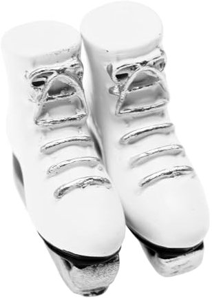 1x2.8x2.8 cm Puppenhäuser Miniatur Weiß Schlittschuhe 3 Paar Realistische Weiße Skateschuhe Harz Puppen Schlittschuhe Miniatur-Rollschuhe In Weiß Für Rollenspiele