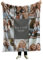 PICANOVA Personalisierte Fotodecke Decke Foto - Personalisierte Geschenke für Mama, Papa, Familie - Personalisiertes Geschenk zum Muttertag - 8 Fotos 200x150cm