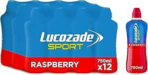 Lucozade Sport Raspberry, 500 ml, Energy Drink, Pack of 12