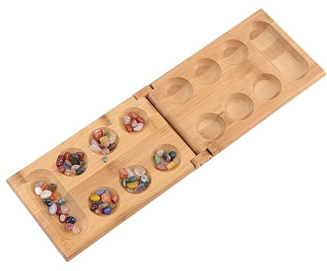 YARNOW Mancala Strategiespiel Bunten Faltbares Brettspiel für Erwachsene Fördert Strategisches und Kreativität für Geburtstagsfeiern und Familienabende