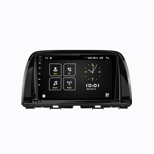 9'' Double Din sat nav car screen Android 15 car radio for Mazda 6 GJ Atenza 2012-2017 with GPS BT FM radio rear view camera Mirror Link Multimedia-Player(6+128G)