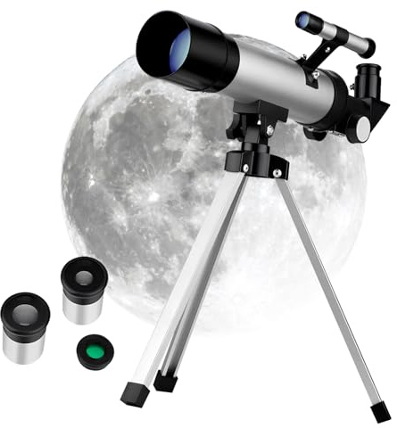 CIYODO Refraktor Teleskop 90mm mit 360mm Brennweite und Stativ
