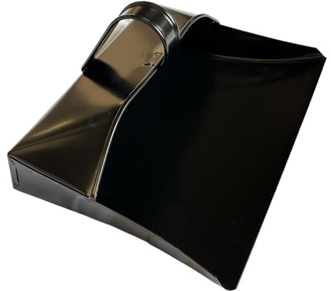 LS Heavy Duty Metal Long Handle Dustpan Black Steel Industrial Dust Pan with Comfortable Grip Durable Rust-Resistant Pan for Workshop Garage Home & Outdoor Cleaning (DustPan)