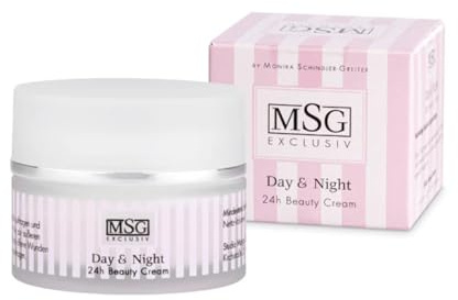 MSG EXCLUSIV by Monika Schindler-Greiter, Tag & Nacht 24h Anti-Aging Gesichtscreme, antiallergisch, parfümfrei, sensible und trockene Haut, hochwertige Naturkosmetik, skin care damen tagescreme