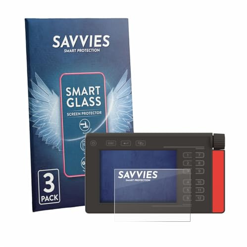 Savvies 3 Stück Panzer Schutz Glas für Müller Elektronik SMART570 9H Schutzfolie HD Klar, Blasenfrei, Anti-Fingerabdruck, Stoßfest, Displayschutz