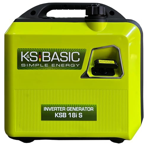 K&S BASIC 18i S Generatore Inverter 2000W Generatore di Emergenza Benzina Generatore Elettrico 230V con Onda Sinusoidale Puro Generatore di Corrente con Modalità Eco Funzionamento Parallelo Potenza