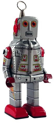 Blechspielzeug SILVER ROBOT zum Aufziehen - collect it!