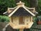 Vogelhaus Vogelhäuser Vogelfutterhaus-(V035)-Vogelhäuschen-aus Holz- Schreinerarbeit-Gaube Schwarz sehr Groß