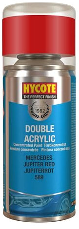 Hycote Double Acrylic Aerosol Car Spray Paint, Mercedes - Jupiter Red, 150 ml