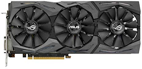 Asus ROG Strix GeForce GTX1070-O8G Gaming Grafikkarte (Nvidia, PCIe 3.0, 8GB GDDR5 Speicher, HDMI, DVI, DisplayPort)