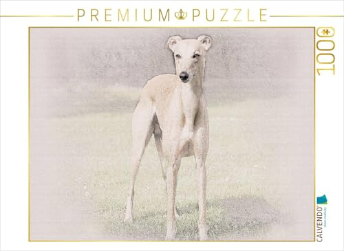 CALVENDO Puzzle EIN Bild aus dem Kalender Whippets 2017 | 1000 Teile Lege-Größe 64 x 48 cm Foto-Puzzle für glückliche Stunden
