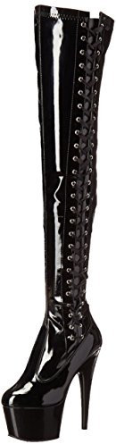 Pleaser ADORE-3050 Blk STR Pat/Blk UK 7 (EU 40)