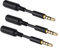 3 Pack Headset Audio Jack Extender, 3.5mm Headphone AUX Extension Adapter for Juice Pack, for Battery Charger Case, Power Case, for Smartphones, Tablets