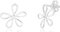 DTPsilver - Boucles d'oreilles Femme en Argent Fin 925 en Forme de Fleur Marguerite - Fermoir clou