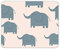 Pretty Elephant Print Mouse Mat Pad - Animal Mum Auntie Fun Computer #15757