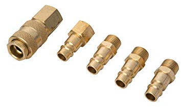 Bluespot 07953 5pce Brass Air Fittings (BSP)