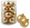Palline di Natale Sfere Decorative in Vetro Dimensioni e Colore a Scelta. (10 cm N16048, Oro)