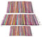 RelianceUK Handmade Chindi Rug Ideal for Indoor & Outdoor Use, Kitchen & Garden, Washable Rag Rugs Door Mats, Floor Mat, 100% Recycled, Multi Colour Rugs (60 x 90 cm)