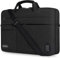 DOMISO - Bolsa para ordenador portátil (14 pulgadas, con puerto de cargador USB externo, bandolera para Ultrabook/Netbook/HP 14, Lenovo Yoga 520, ASUS/Acer, color negro