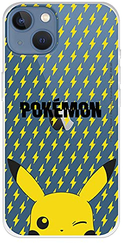 Pokemon Hülle für iPhone 13, offizielles Pokémon Pikachu Streifenhintergrund - Wählen Sie das Design, das Ihnen am besten für Ihr iPhone 13 passt