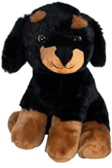 HEITMANN DECO PET Plüsch Dachshund, ca. 20cm, Schwarz / Braun