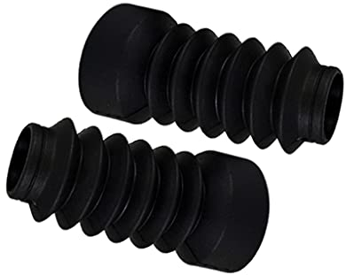 Stivali ammortizzatori a forcella in gomma moto Ghette 103mm for Yamaha Jog 50cc 90cc (Color : Black)