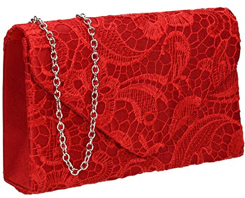 SwankySwans Damen Rachel Clutch-Tasche, rot