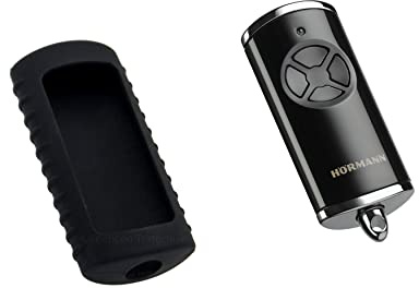 Hörmann Komplettset Handsender HSE-BS mit Hörmann Schutzhülle (Handsender HSE 4-BS Schwarz mit Hülle)