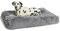 Snug Super Fluffy Extra Large Dog Bed - Super Soft, Cosy and Comfortable Cat Dog Pet Bed Pillow Mattress Sofa Cushion with Non-Slip Base and Machine Washable Cover – XL – 120 x 80 x 11cm - Grey