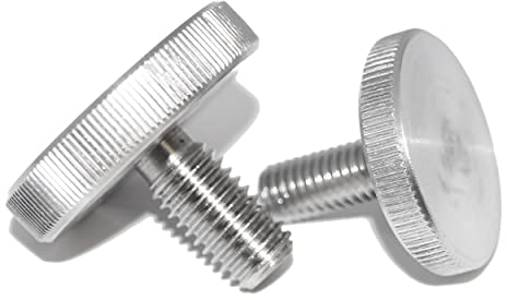 Rändelschrauben M5X10 6 Stück Stellschrauben DIN 653 A1 Edelstahl (1.4305) rostfrei, VA Niro, niedrige Form