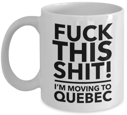 Lsjuee Déménagement au Québec Déménagement au Québec Gift Quebec Mug Co worker relocation present Immigration to Quebec Moving Away Mug