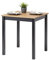 Hagge Home Esstisch Holz 70x70 - Esszimmertisch, Küchentisch, Holztisch für Esszimmer - Dining Table, Kitchen Table - Kleiner Esstisch Schwarz Braun