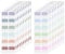 240 Stück Kleberegisterkarten Seitenmarker Selbstklebend Page Markers Tabs Haftnotizen zum Markieren Beschriften Klebezettel Tabs für Büro, Dokumente, Bücher, Tagebuch, Ordner