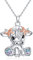 Hochland Kuh Halskette 925 Sterling Silber Kuh Kette Tier Halskette Schottland Kuh Anhänger Schmuck Geschenke für Frauen Mädchen Damen Geburtstag