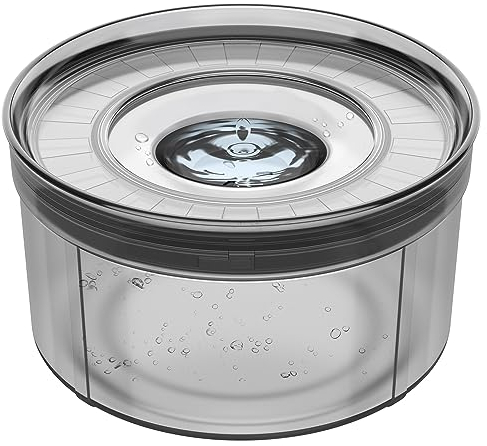 Techphardo 1Gallon No Spill Dog Water Bowl-3.8L Large Capacity, BPA-Free, Anti-Splash & Anti-Digging Design with Non-Slip Base for Messy Drinkers