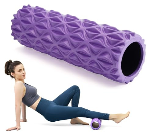 Zmarthumb Foam Roller, 15 inch High Density Massage Roller for Exercise