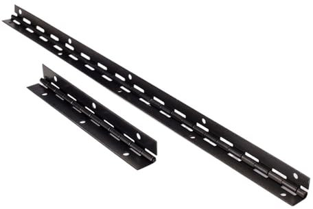 HDWMOJZT Allonger la charnière Longue de l'armoire de Porte Plate 270 degrés allongeant Le matériel de charnière Longue en Fer Noir(Short)