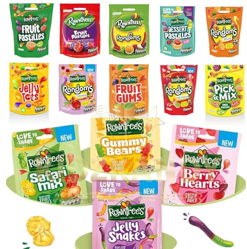 Fruit Sweet Bundle Fruit Pastilles, Randoms, Safari, Fruit Gums, Juicers, Jelly Tots, Pick & Mix, Tropical Tots And Many More Sharing Pouch - (Random 3 Pouch)