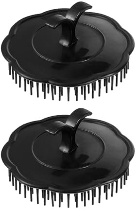 IWOWHERO 2Pcs Hair Scalp Massager Brush Handheld Shampoo Scrubber Scalp Care Hair Brush Applicator for Relaxation Wet Dry Use