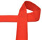 Gummiband 50 mm Elastic Rib Band ab 1m geripptes Gummiband Bund Bündchen Gürtel, Farbe:rot